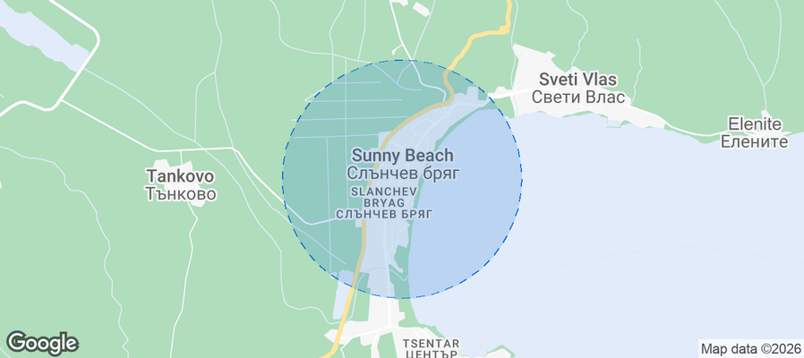 Slanchev Bryag Airbnb map